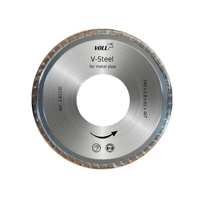 Выгодные условия покупки на отрезной диск v-steel для электрического трубореза voll v-cut 270e/400е