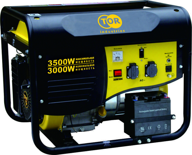Выгодные условия покупки на генератор бензиновый tor tr3500e 3,0квт 220в 15л 
с кнопкой запуска