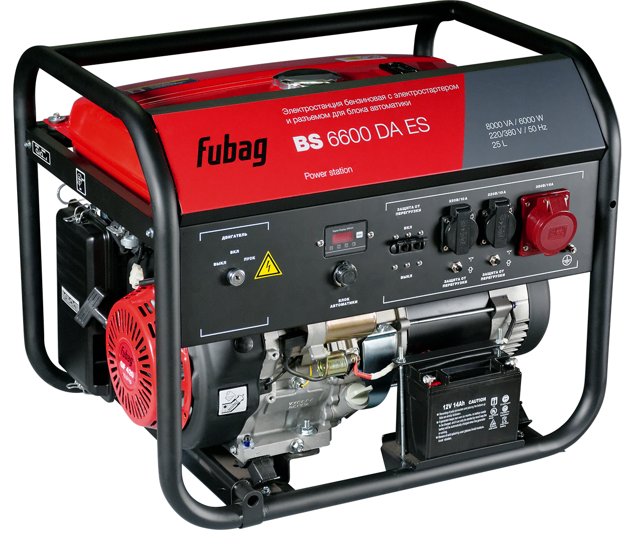 Выгодные условия покупки на бензиновый генератор с электростартером и коннектором автоматики фубаг бс 6600 да ес 5,6 квт / fubag bs da es