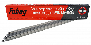 Выгодные условия покупки на фубаг универсальный набор электродов fb unikit o 3мм (0.9 кг) fubag