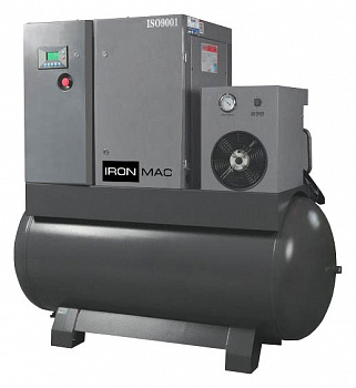 Выгодные условия покупки на блочная станция ironmac ic 30/8 am df 500l (8 бар; 3,40 м3/мин; 22,0 квт) айронмак иронмак