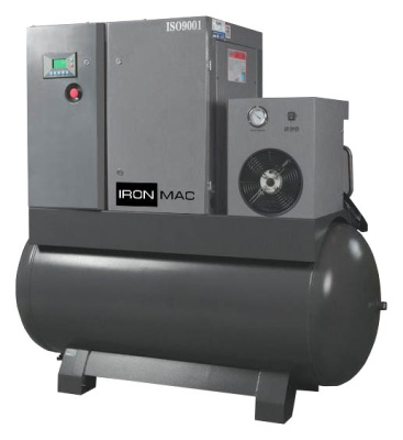 Выгодные условия покупки на блочная станция ironmac ic 30/8 am df 500l (8 бар; 3,40 м3/мин; 22,0 квт) айронмак иронмак
