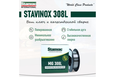 Выгодные условия покупки на проволока по нержавейке stavinox-промджет 308l д. 0,8 мм   d200  5 кг