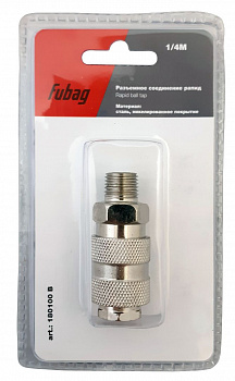 Выгодные условия покупки на fubag разъемное соединение рапид (муфта), 1/4"m, наружн. резьба, блистер 1 шт