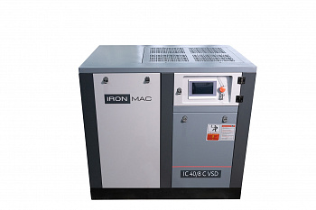 Выгодные условия покупки на винтовой компрессор ironmac ic 40/8 c vsd (8 бар; 5,00 м3/мин; 30,0 квт) айронмак иронмак